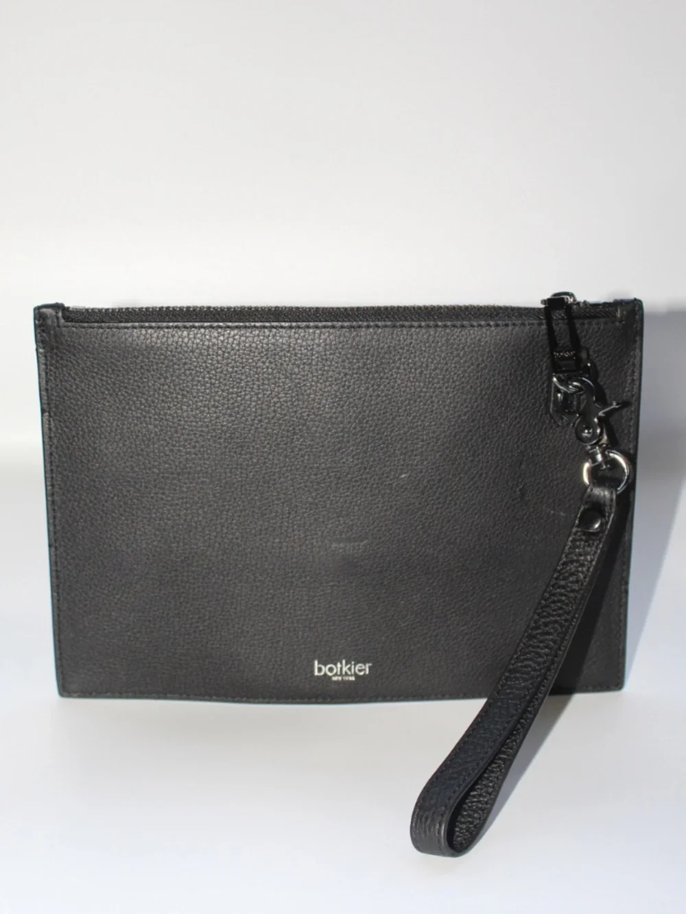 Botkier NY - Brand New Black Pebbled Leather Valentina Flap Clutch / Wristlet